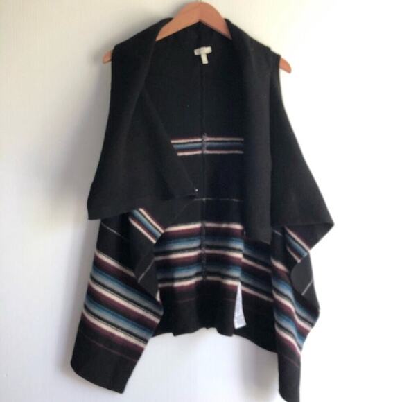 Joie Ligiere wool striped long drape vest - Picture 8 of 11